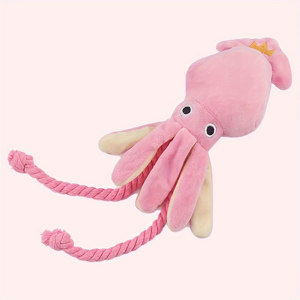 SUPET 1pc Octopus Design Pet Grinding Teeth Squeaky Plush Toy