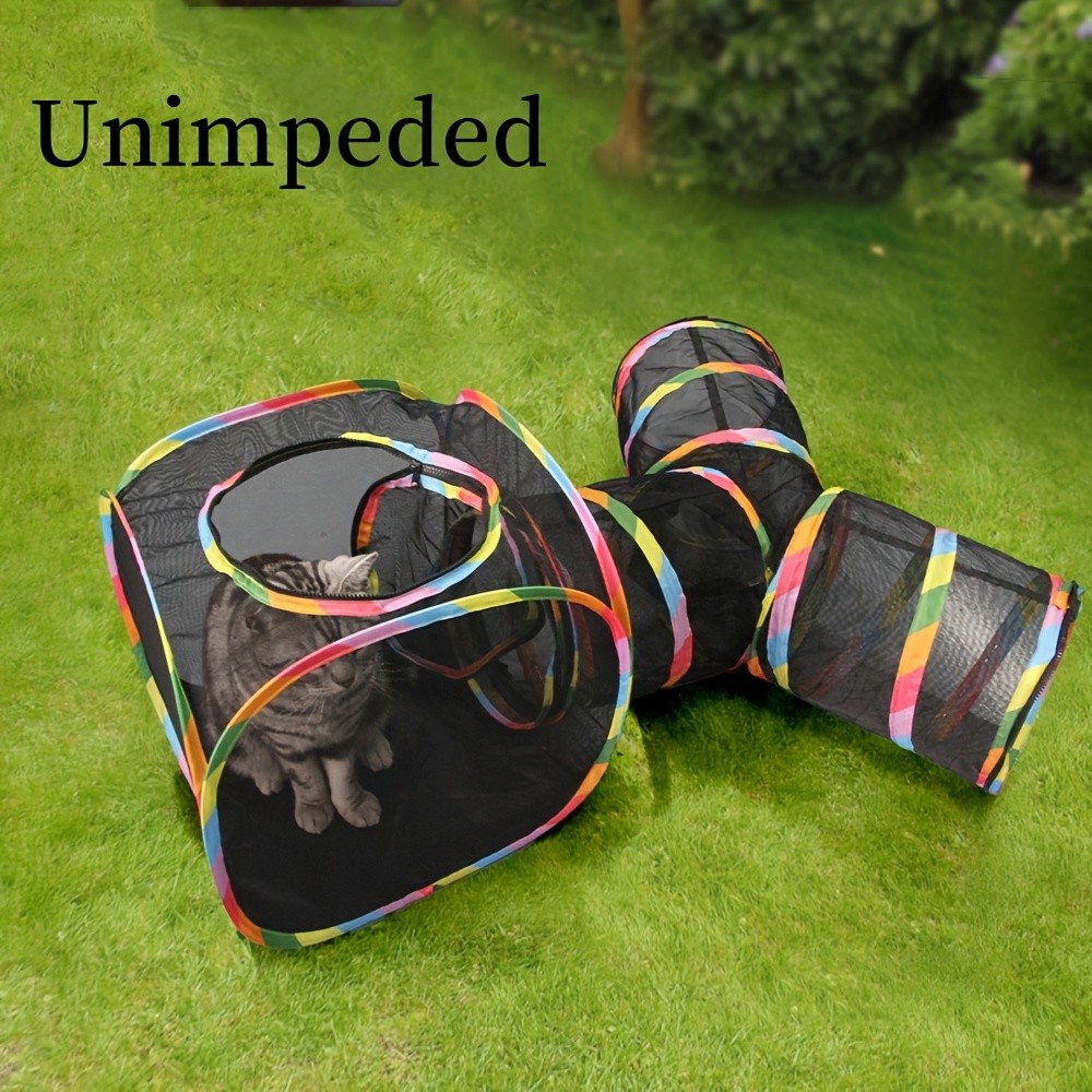 HOOLYUK Collapsible Cat Tunnel Play Set