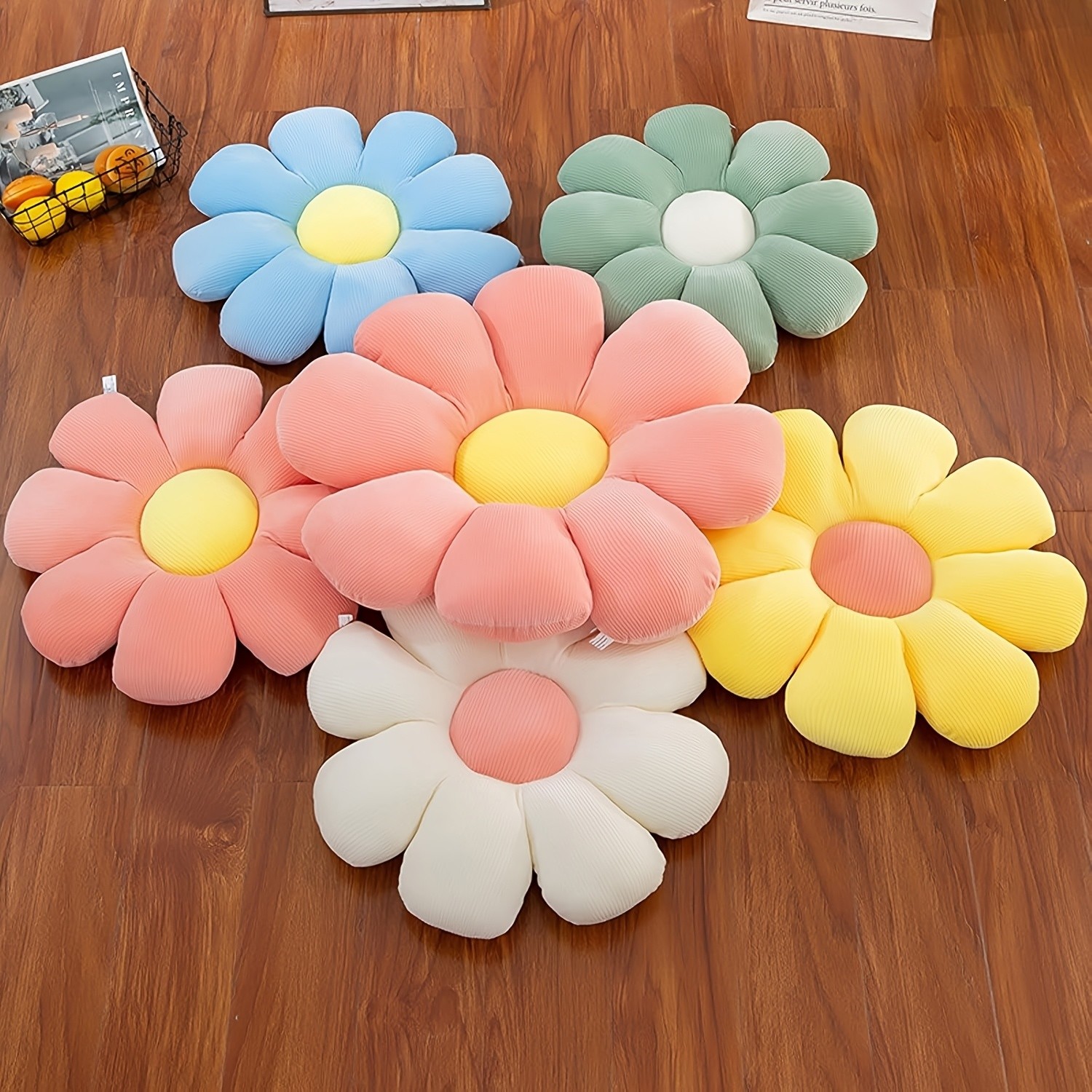 TASAHNI 40cm Flower Seat Cushion