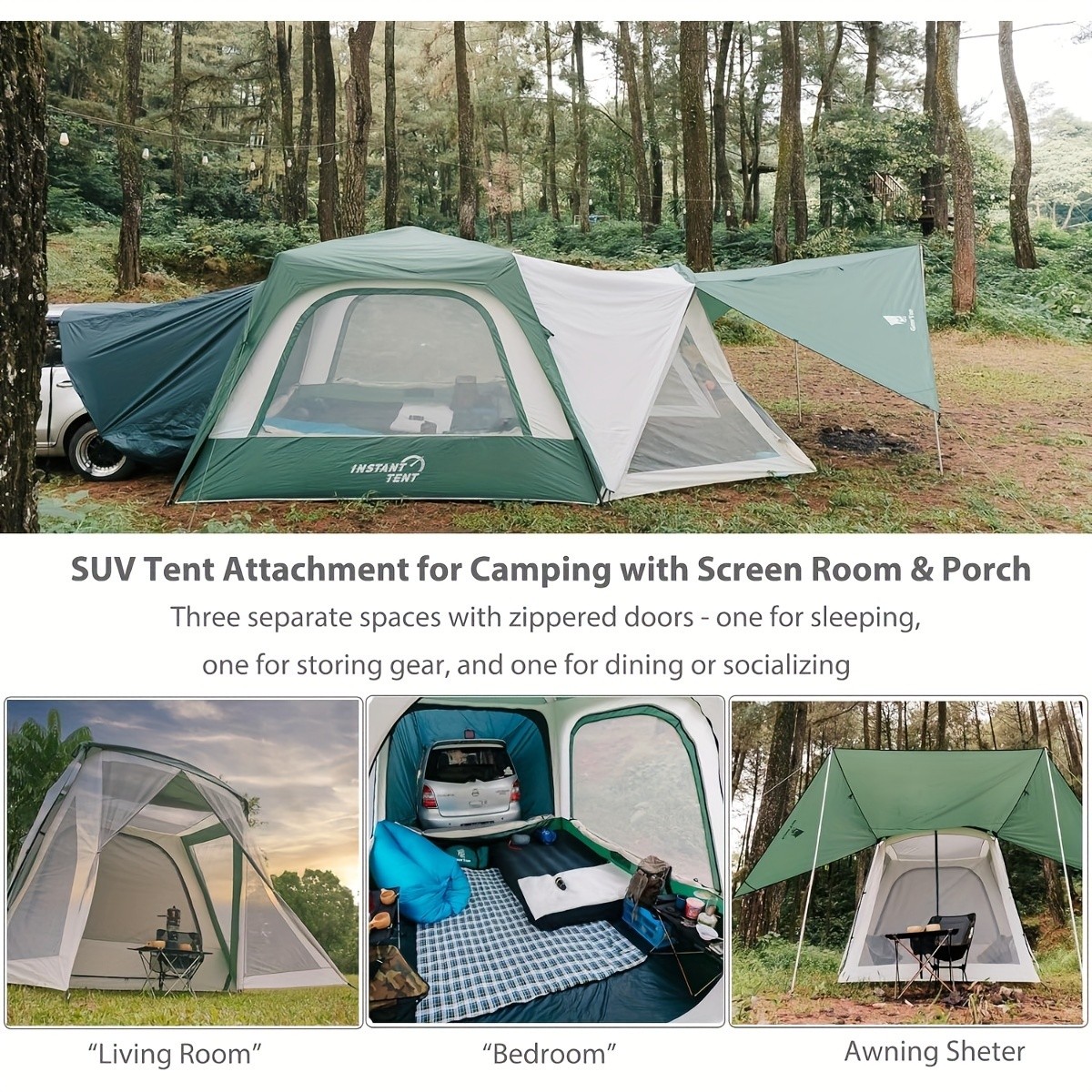 GEERTOP Large Instant SUV Tent for Camping