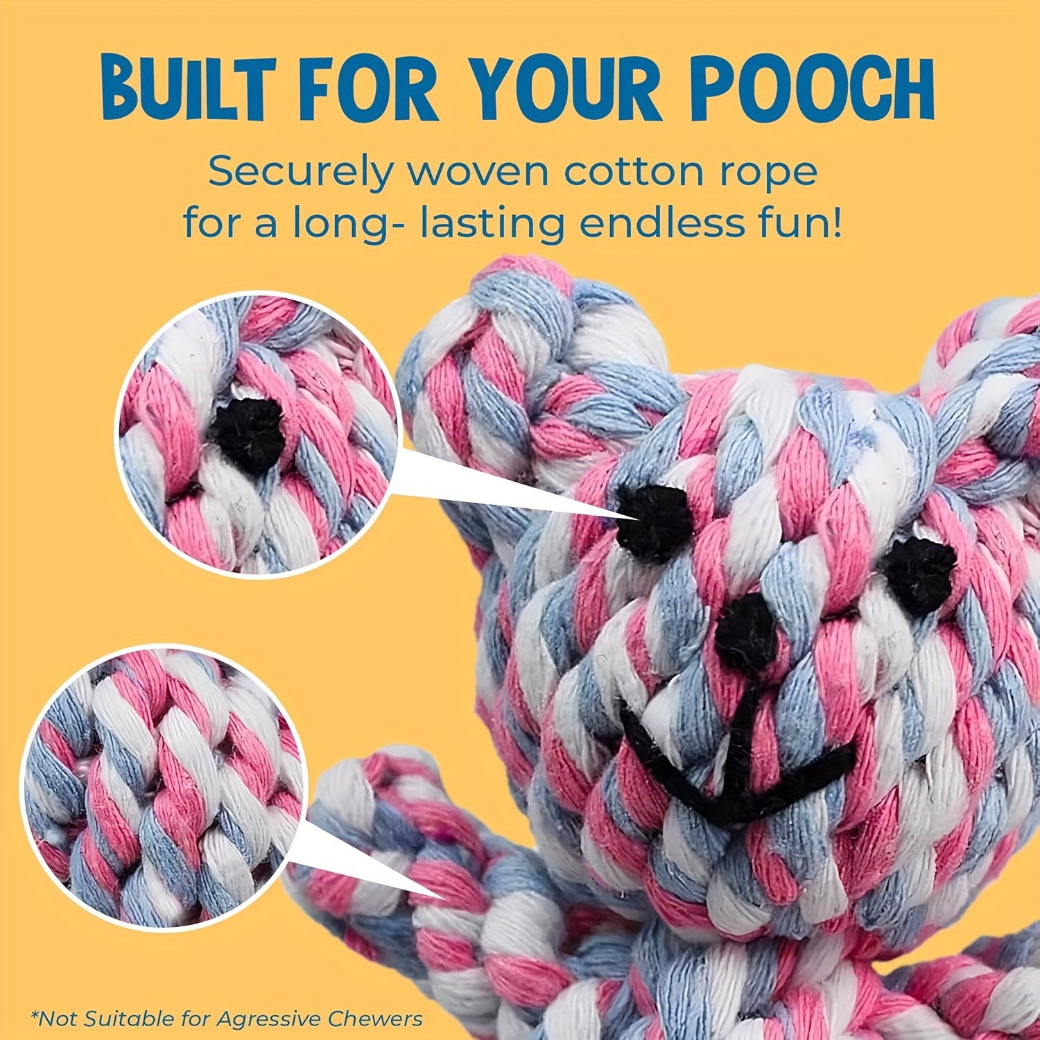 SUNGDOGIN Teething Toys & Dog Leashes