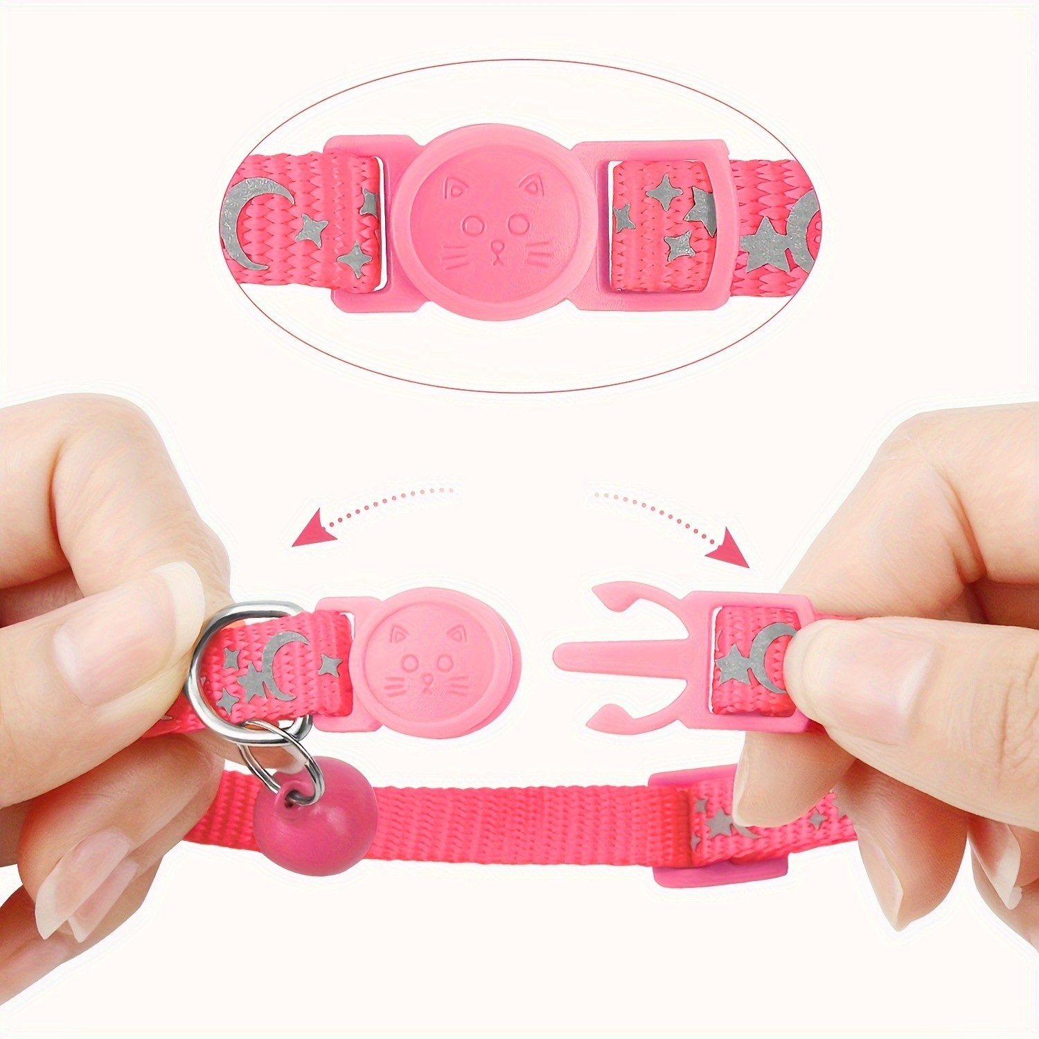 TAGME Set of 2 Personalized Cat Collars