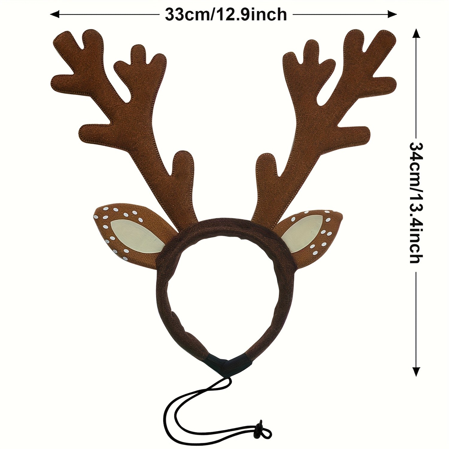 BAMDA Christmas Reindeer Antlers Headband & Headdress