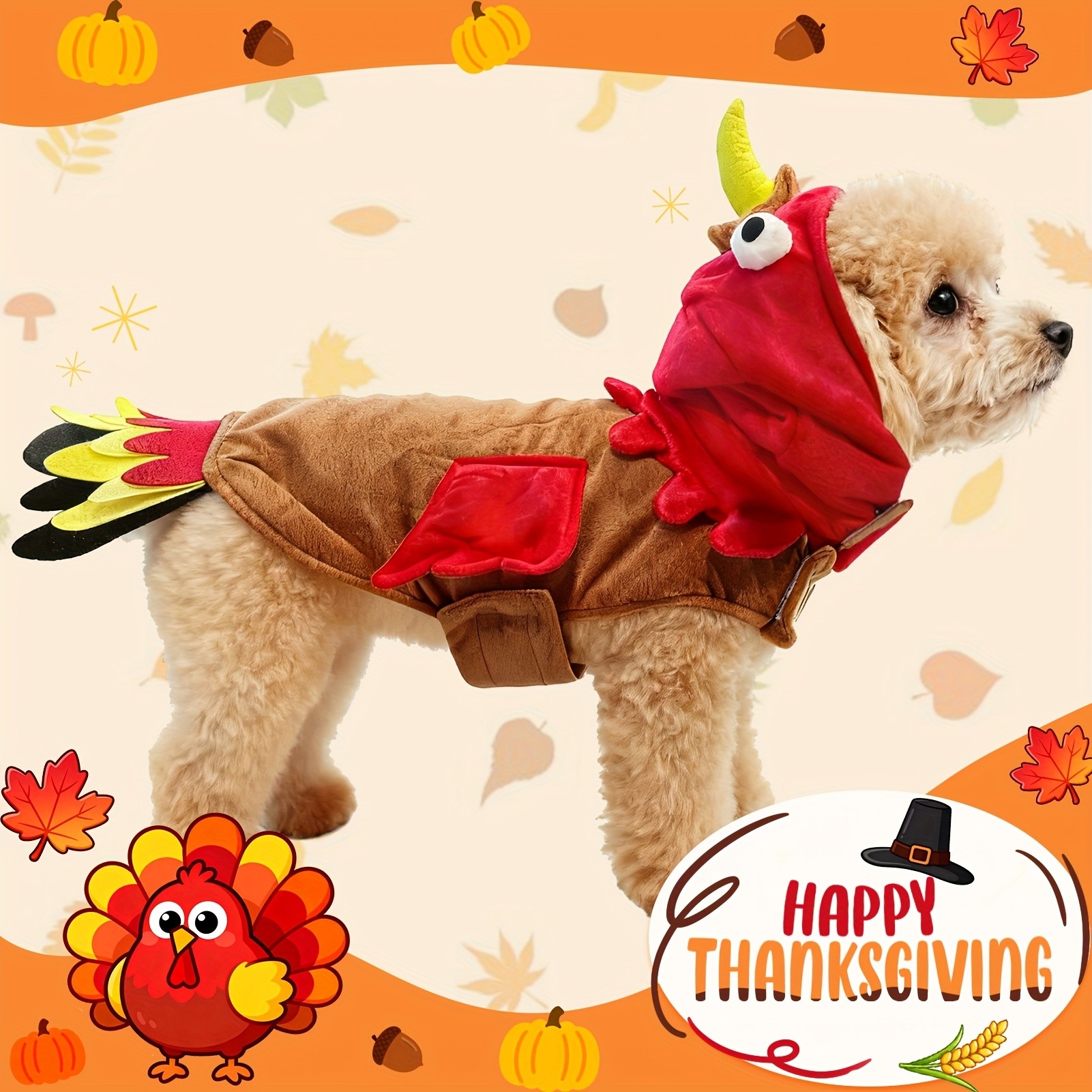 BAMDA Turkey Dog Costume
