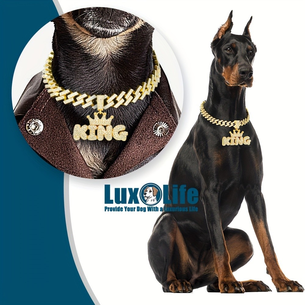 LuxLife King Pendant Dog Collar