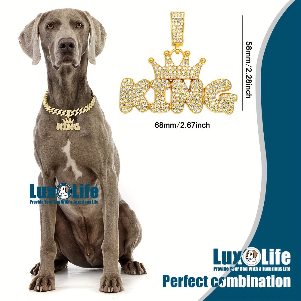 LuxLife King Pendant Dog Collar