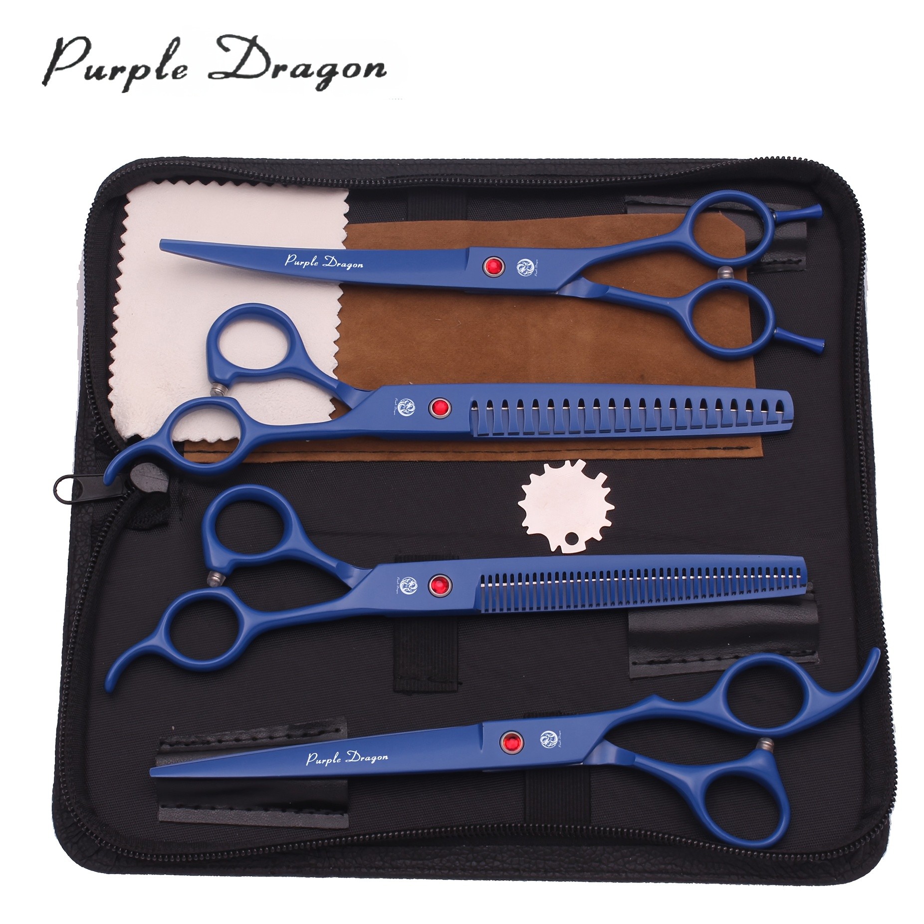 Purple Dragon Japan Stainless Dog Grooming Scissors