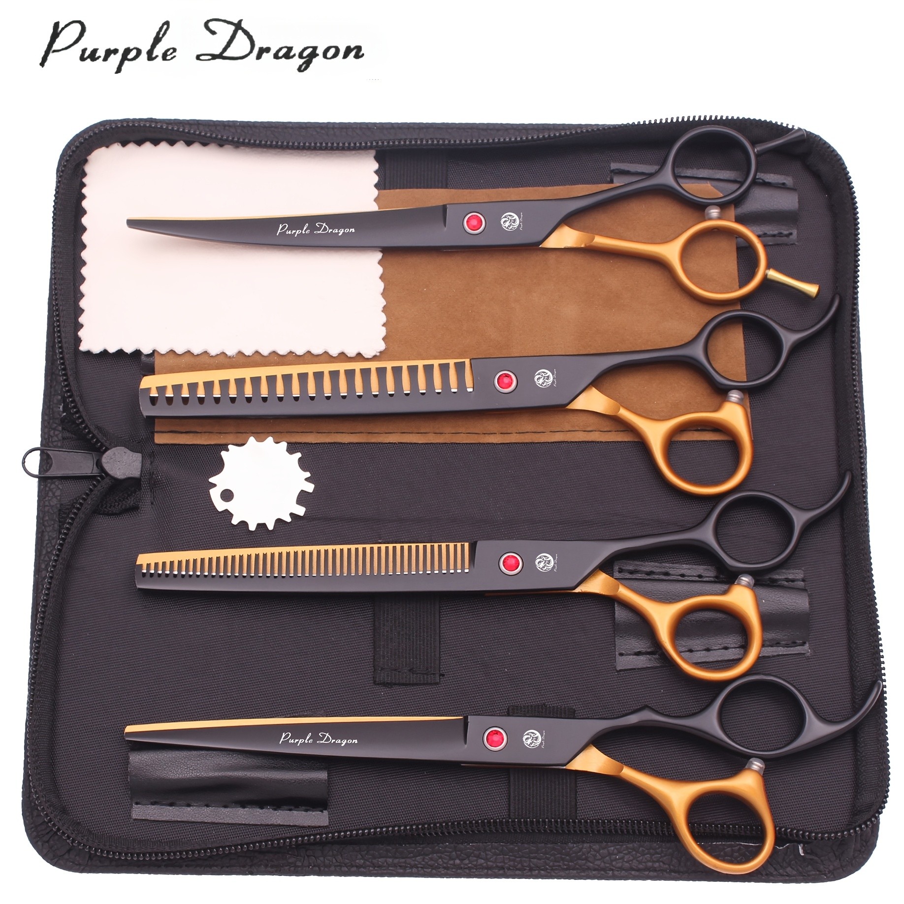 Purple Dragon Japan Stainless Dog Grooming Scissors