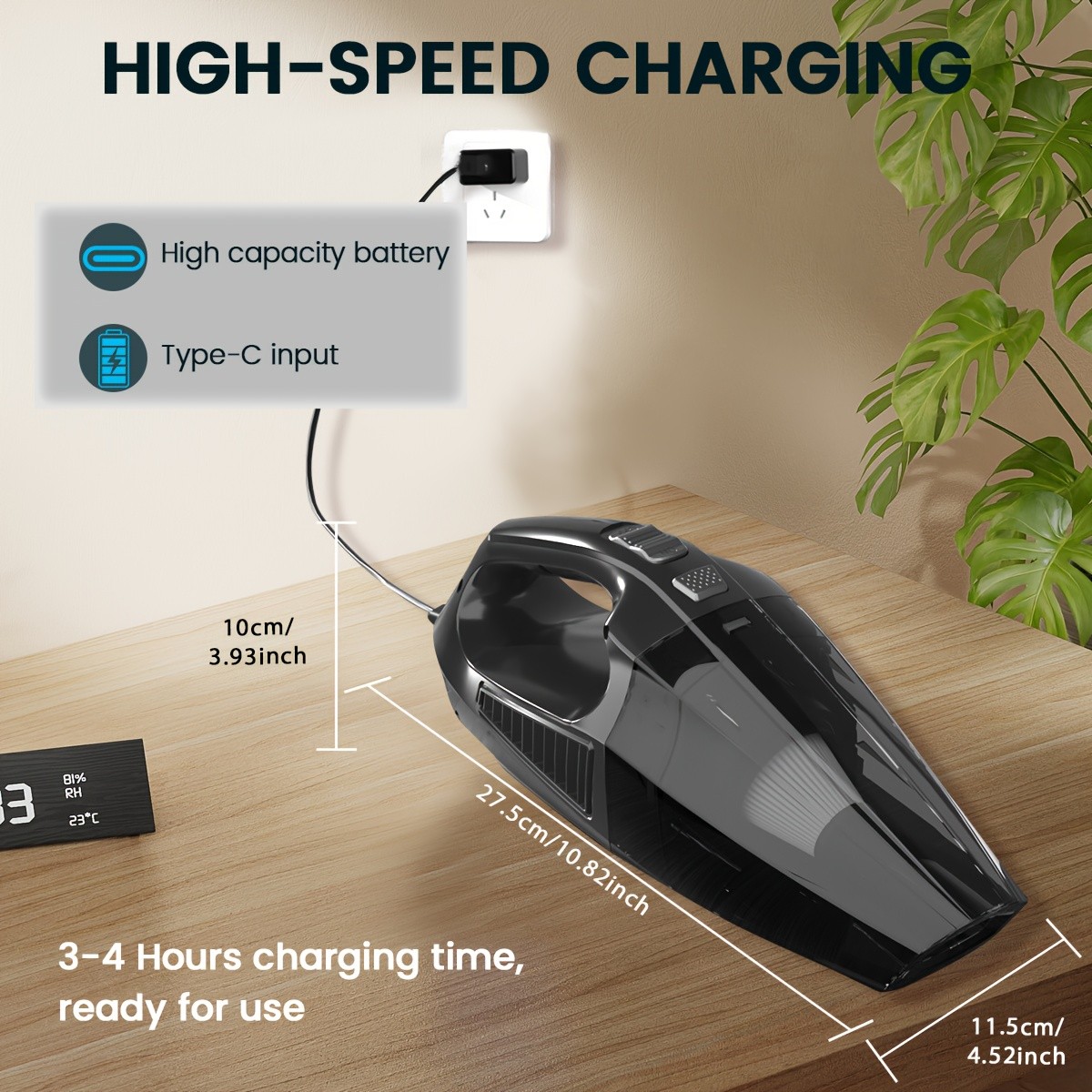 SERVOMASTER Cordless Handheld Vacuum Cleaner