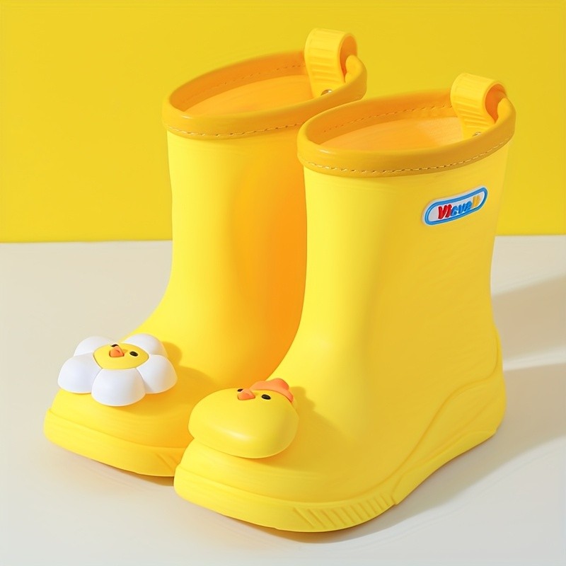 VICVAIT Youngsters' Lightweight Slip-On Rain Boots
