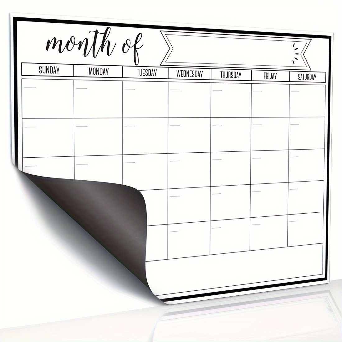 COFIT Magnetic Whiteboard Fridge Calendar