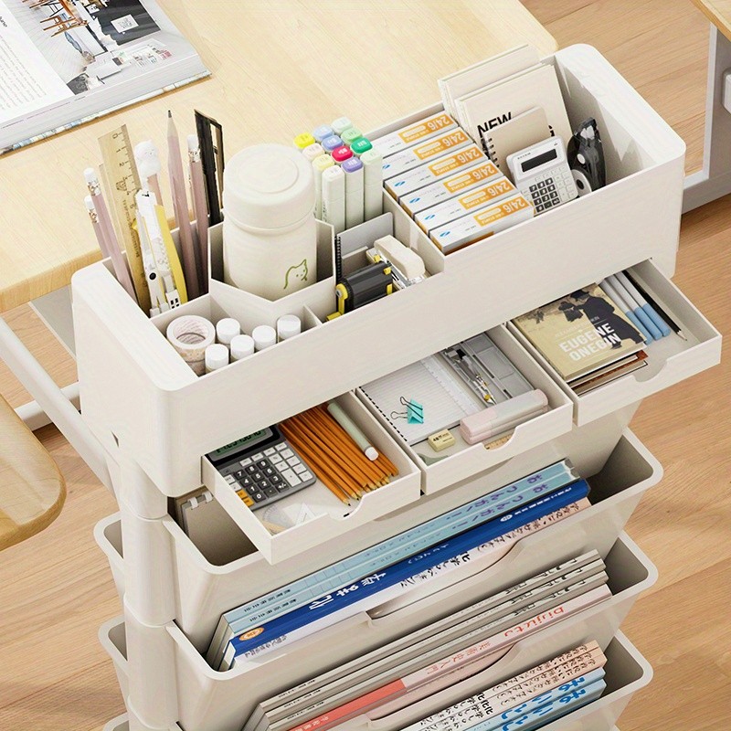 COIZYZZL Classroom Mobile Multi-Purpose Book Storage Shelf