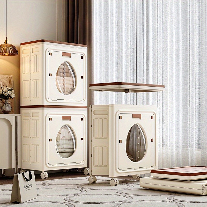 COIZYZZL Large Folding Storage Box with Flip Lid