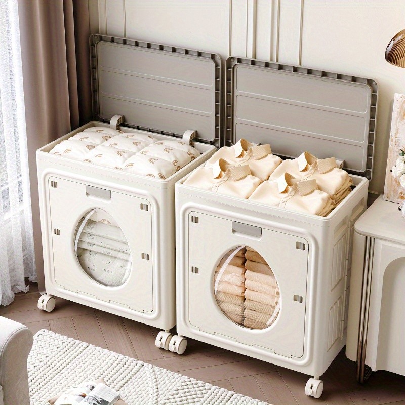 COIZYZZL Large Folding Storage Box with Flip Lid