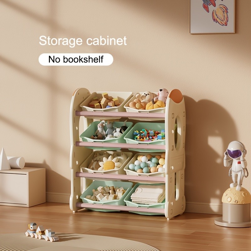 JINCAYY Large Capacity Storage Cabinet with 8 Storage Boxes