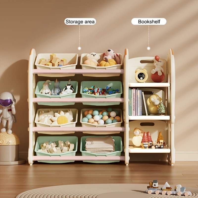 JINCAYY Large Capacity Storage Cabinet with 8 Storage Boxes