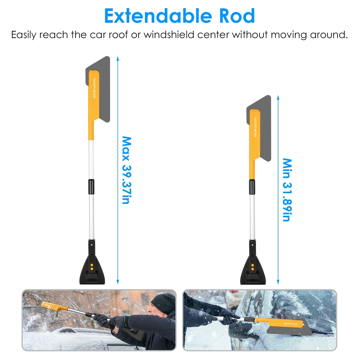 3-in-1 Extendable Snow Removal Tool  Ultimate Winter Solution