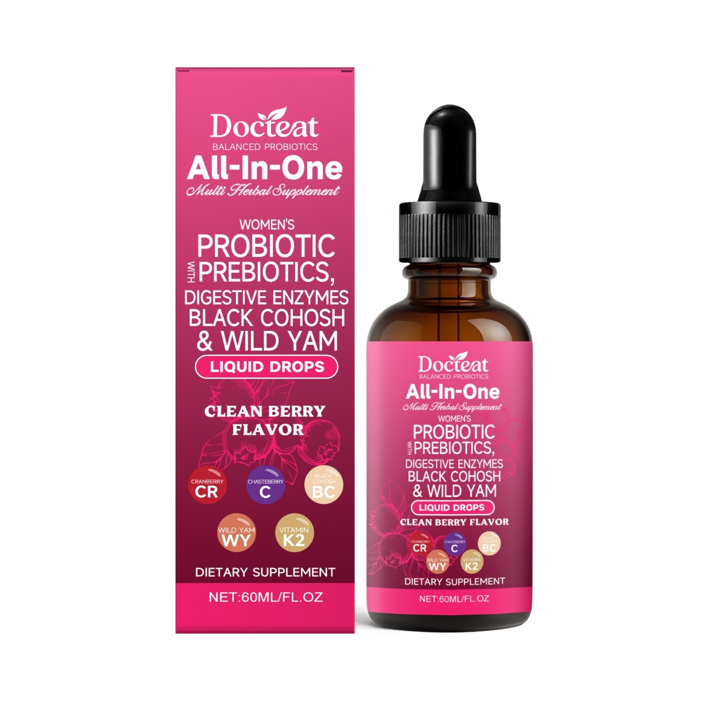 Docteat All-In-One Women's Probiotic Liquid Drops