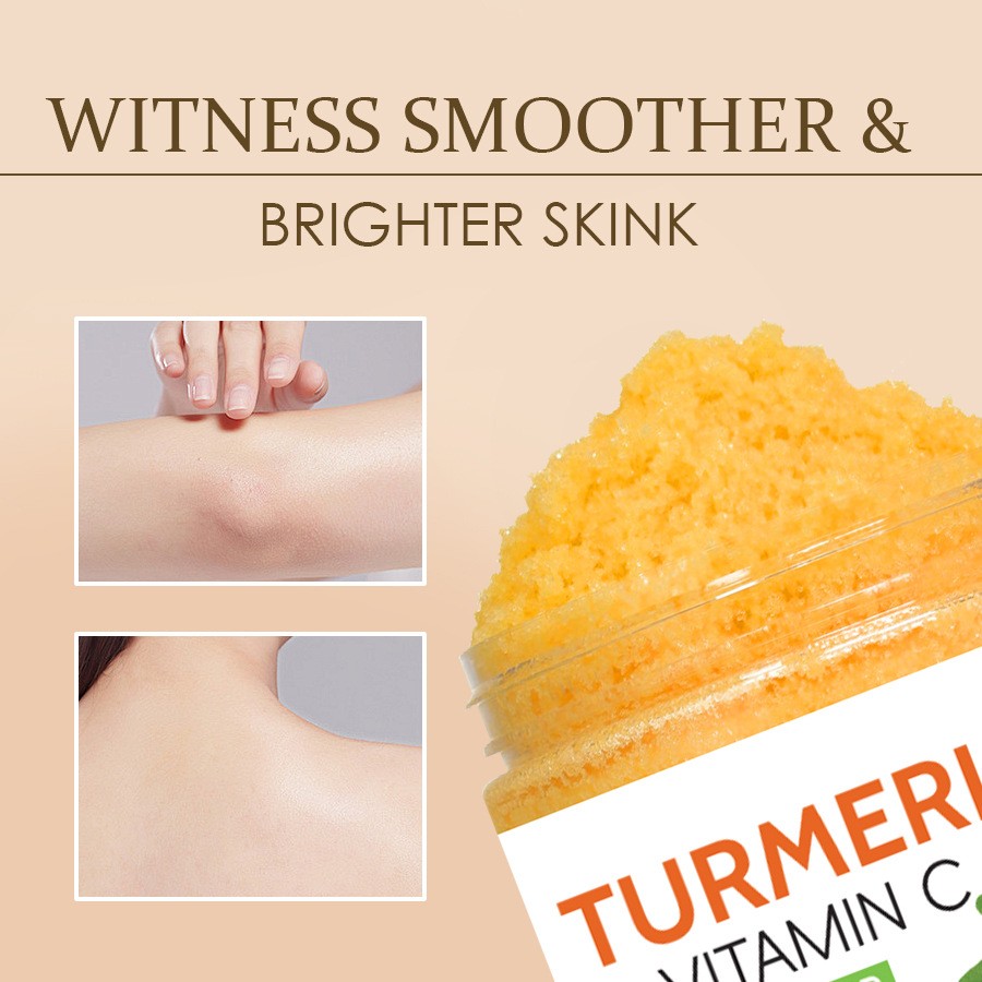 Turmeric & Vitamin C Body Scrub: Deep Cleansing & Skin Revitalizing