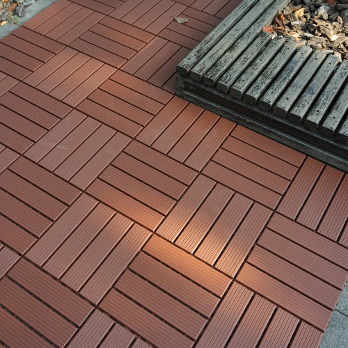 Plastic Interlocking Deck Tile
