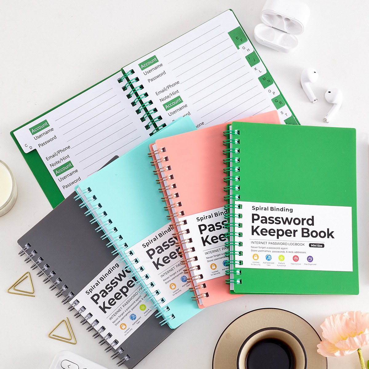 Alphabetical Tabbed Notebook