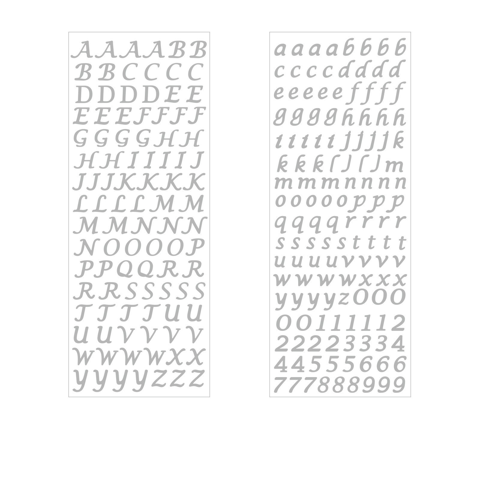 Alphabet Glitter Stickers