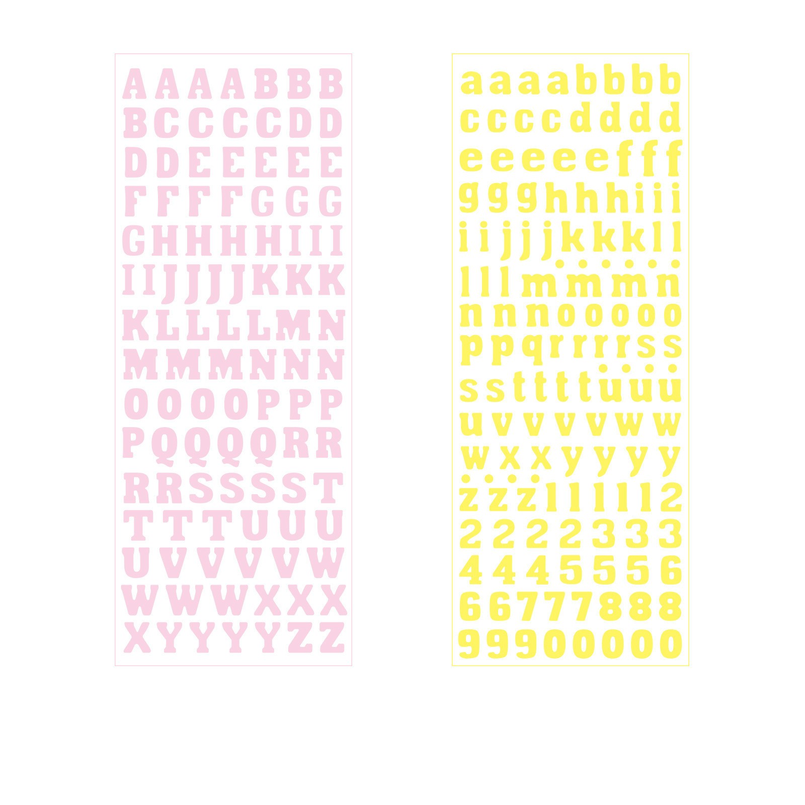 Alphabet Glitter Stickers