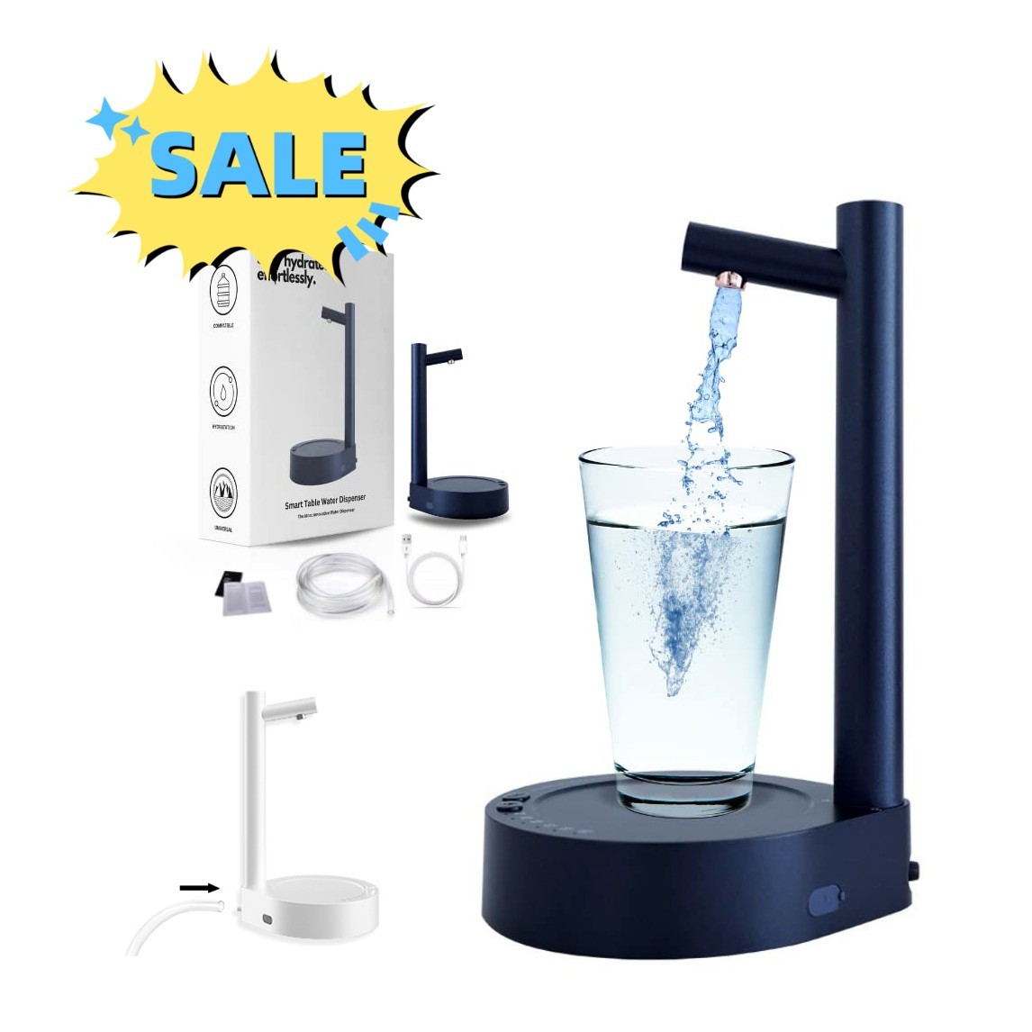 Smart Table Water Dispenser  Effortless Hydration with Modern Elegance