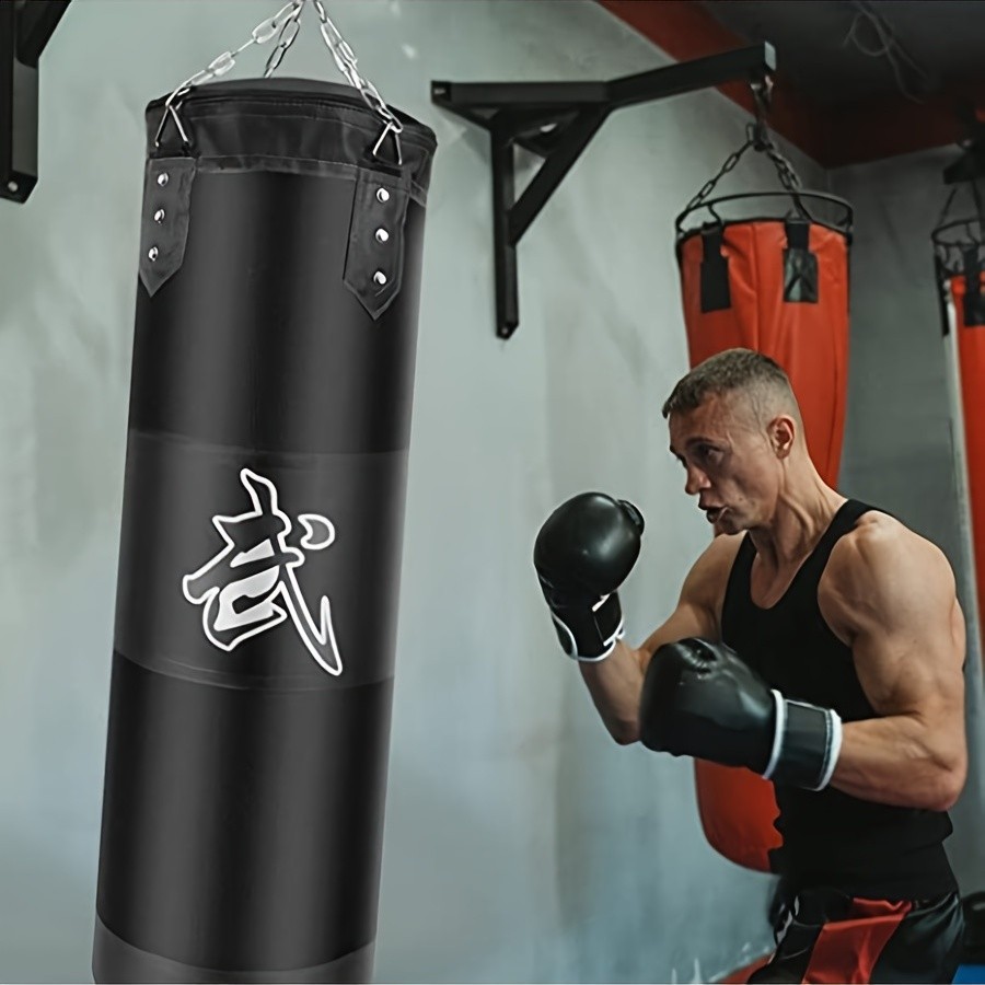Kick Boxing Set with Ceiling Hook Steel Chain  Perfect for Home Gym Training