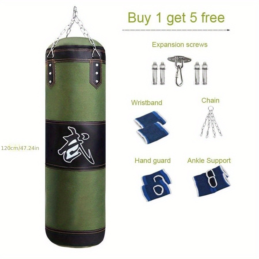 Kick Boxing Set with Ceiling Hook Steel Chain  Perfect for Home Gym Training