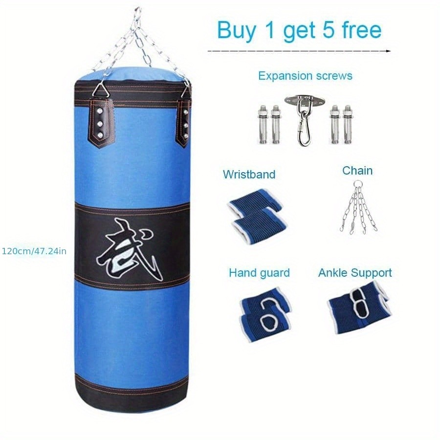 Kick Boxing Set with Ceiling Hook Steel Chain  Perfect for Home Gym Training