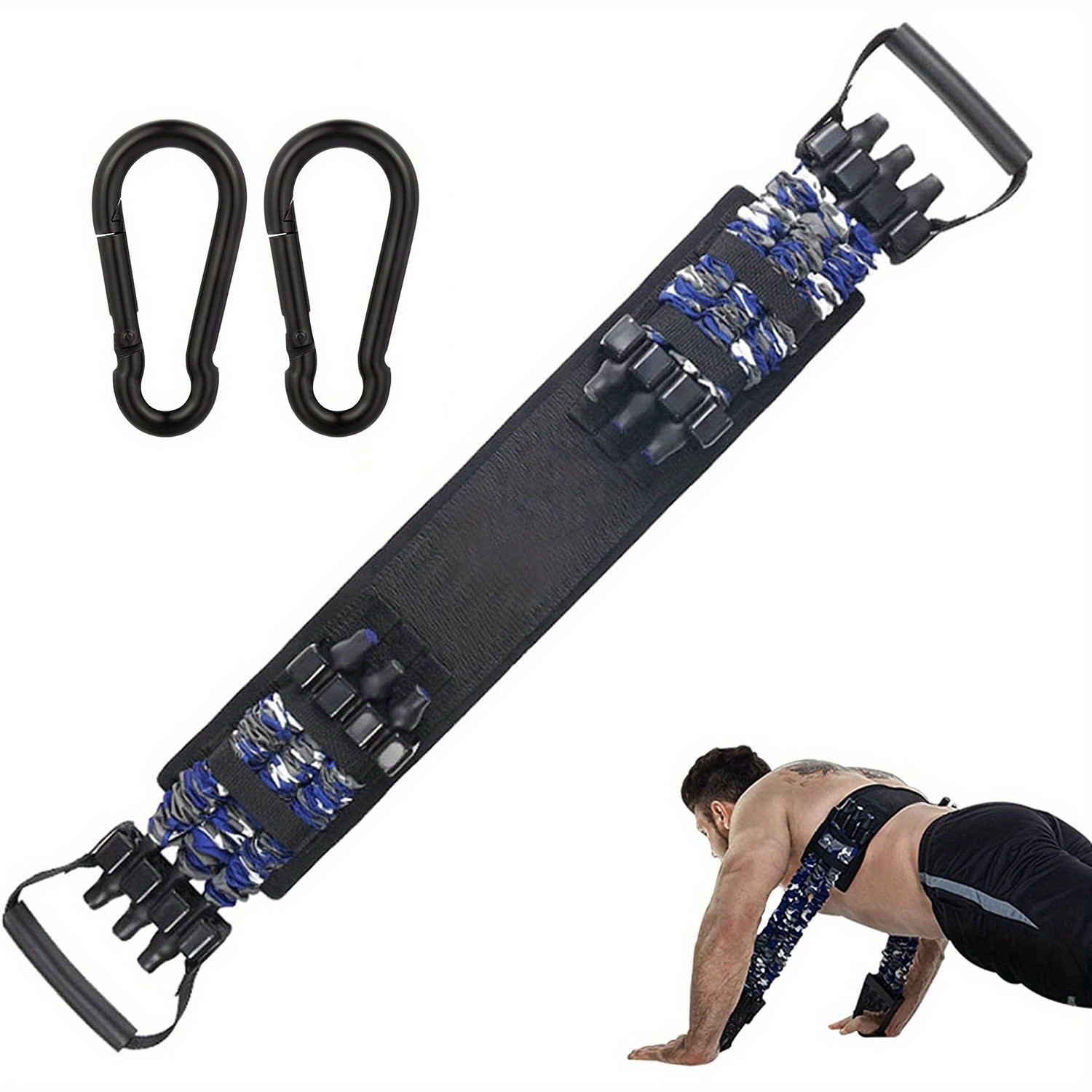 3pcs Adjustable Bench Press Push Up Resistance Bands  Maximize Your Chest and Arm Strength