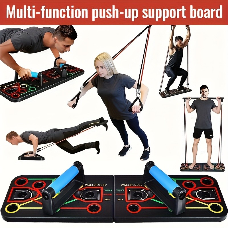 New Push-Up Board Fitness Set  Ultimate Home Workout Solution for Chest, Abs, and Back Muscles