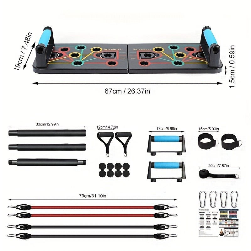 New Push-Up Board Fitness Set  Ultimate Home Workout Solution for Chest, Abs, and Back Muscles