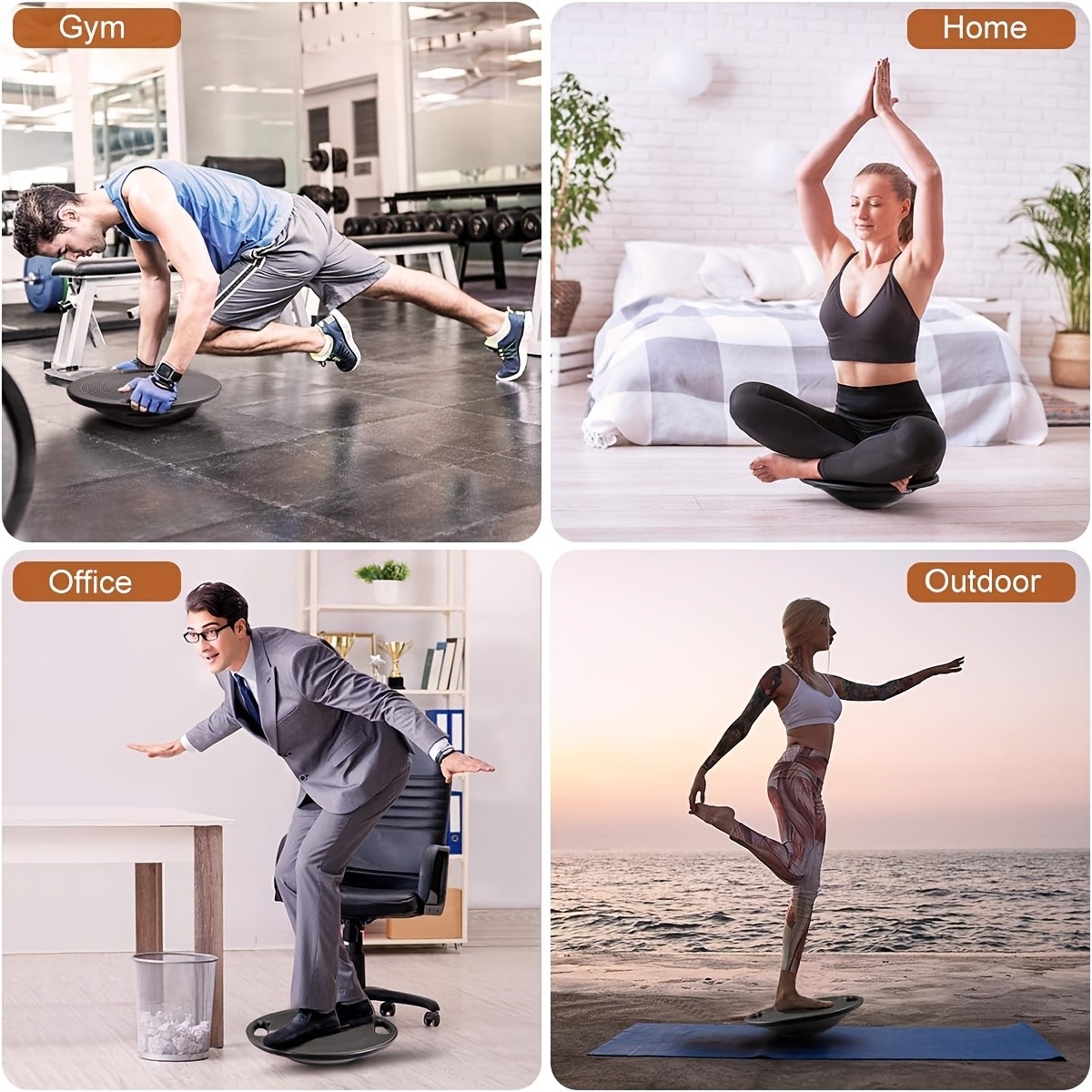 Balance Board for Home Gym  Enhance Your Core Strength and Stability