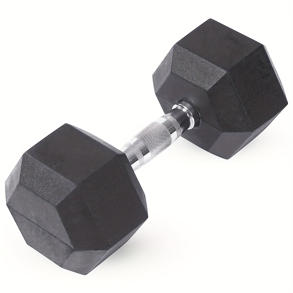 Hexagonal Rubberized Dumbbells  Durable and Versatile Weight Training Equipment