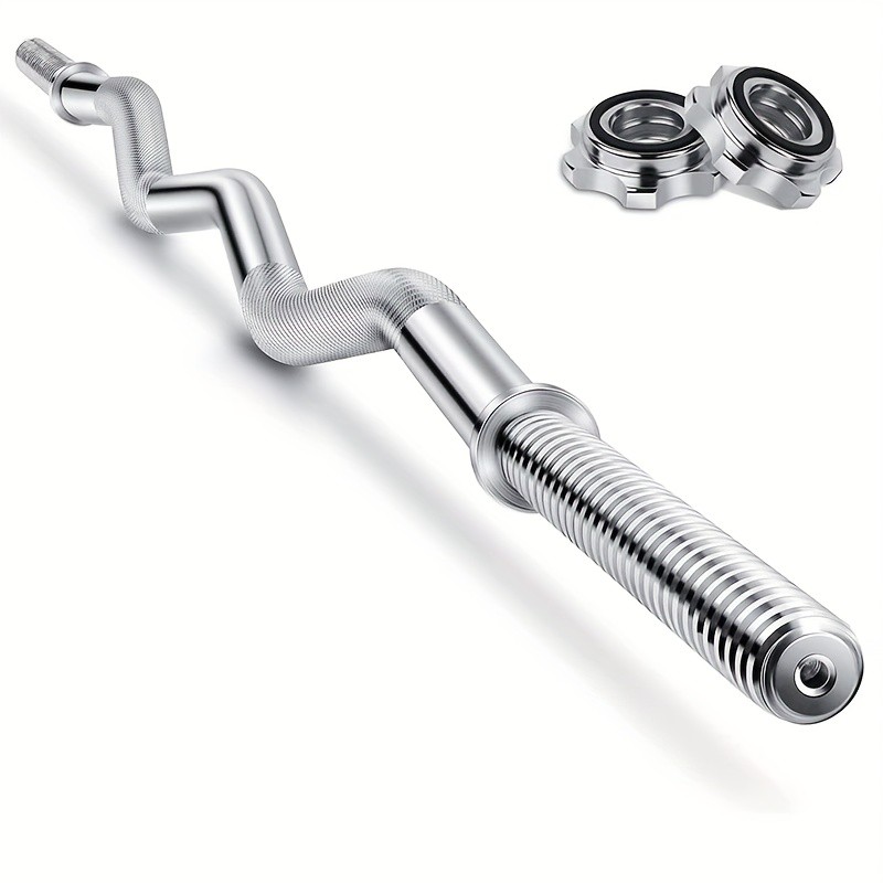 1.2m/47" Heavy Duty Curl Weight Lifting Bar  Build Stronger Arms with Precision