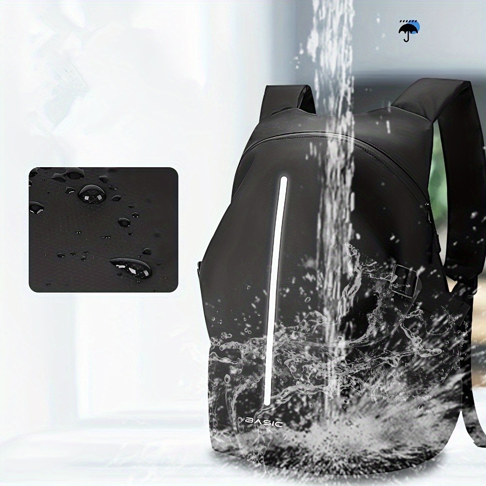 Black Soft Shell Zippered Helmet Backpack with Utility Pocket