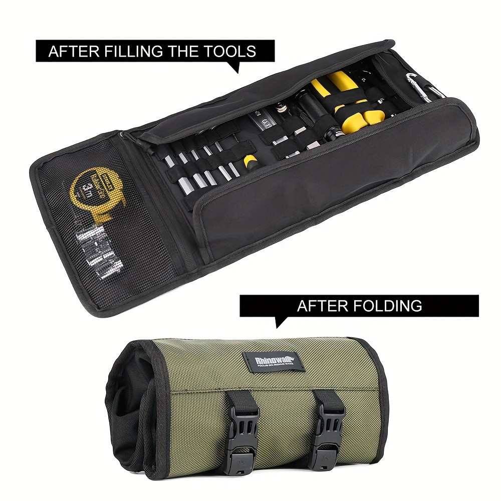Rhinowalk Motorcycle Tool Reel Saddle Bumper Bag