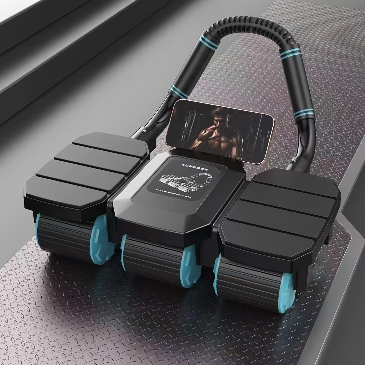 Upgraded Eight-Elbow Abdominal Fitness Wheel: Achieve Perfect Abs and Full-Body Strength