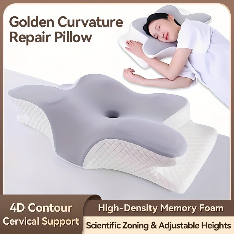 Butterfly-Shaped Memory Foam Pillow: Ergonomically Designed for Neck Support