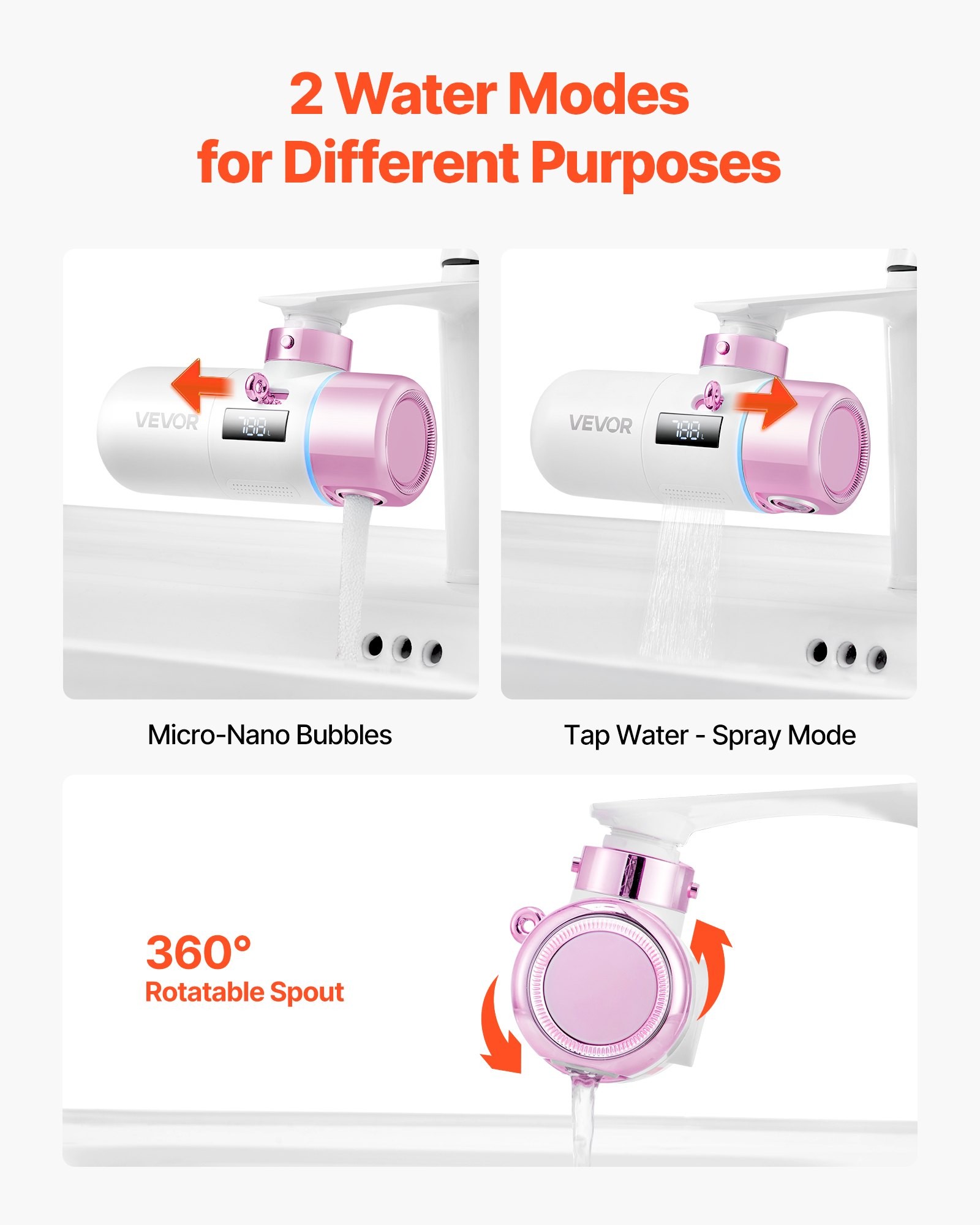 Skincare Water Filter Bathroom Sink Faucet Purifier for Skin