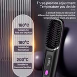 Cordless Hair Straightener Brush  Effortless Styling on the Go