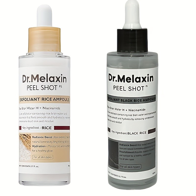 Dr. Melaxin Peel Shot Exfoliant Rice & Black Rice Ampoule  Radiance, Hydration, and Skin Perfection