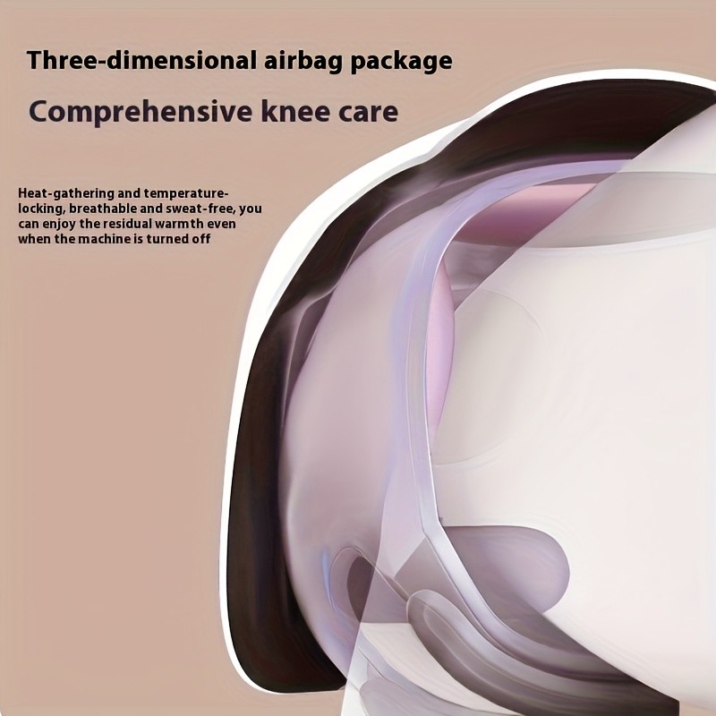 New Electric Heating Knee Joint Massager Hot Compress, Warm and Vibrating Massager for Elderly Knee Pads