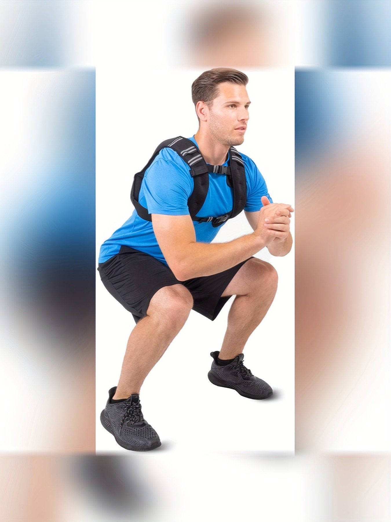 10kg Adjustable Exercise Weight Vest for Men & Women  Breathable Mesh with Padded Straps for Enhanced Workouts