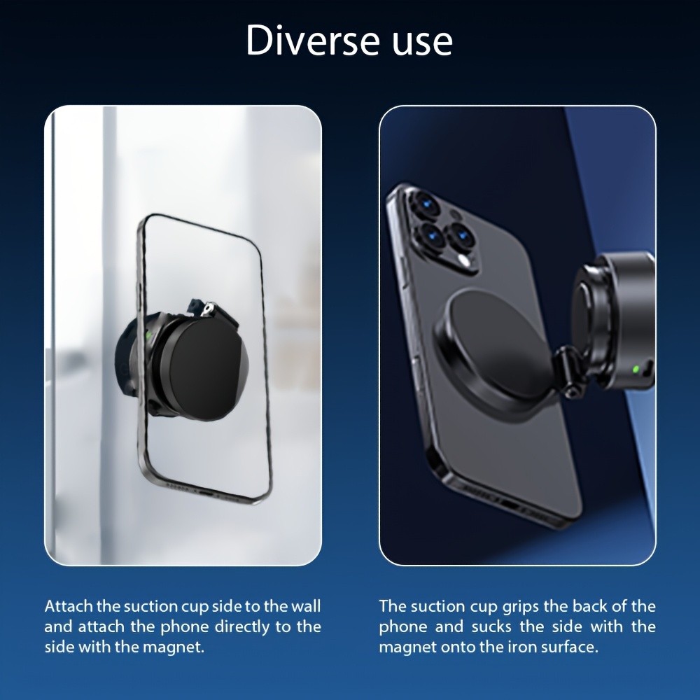 Upgraded Magnetic Suction Mobile Phone Holder for Car  360 Rotation, Retractable, Strong Suction and High Stability