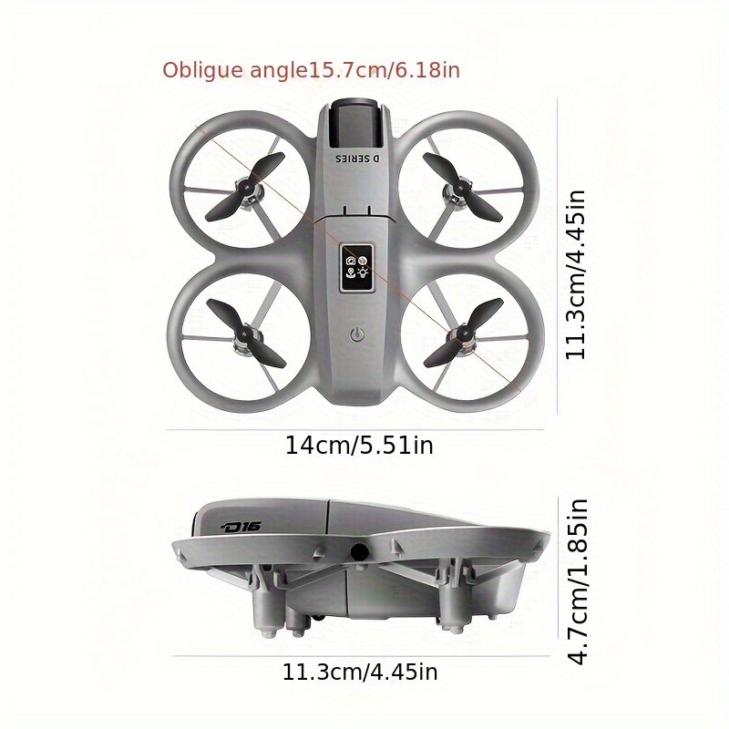 2025 New D16 Remote Control Mini Drone  Dual Cameras, Obstacle Avoidance, and Stunt Flip for Endless Fun