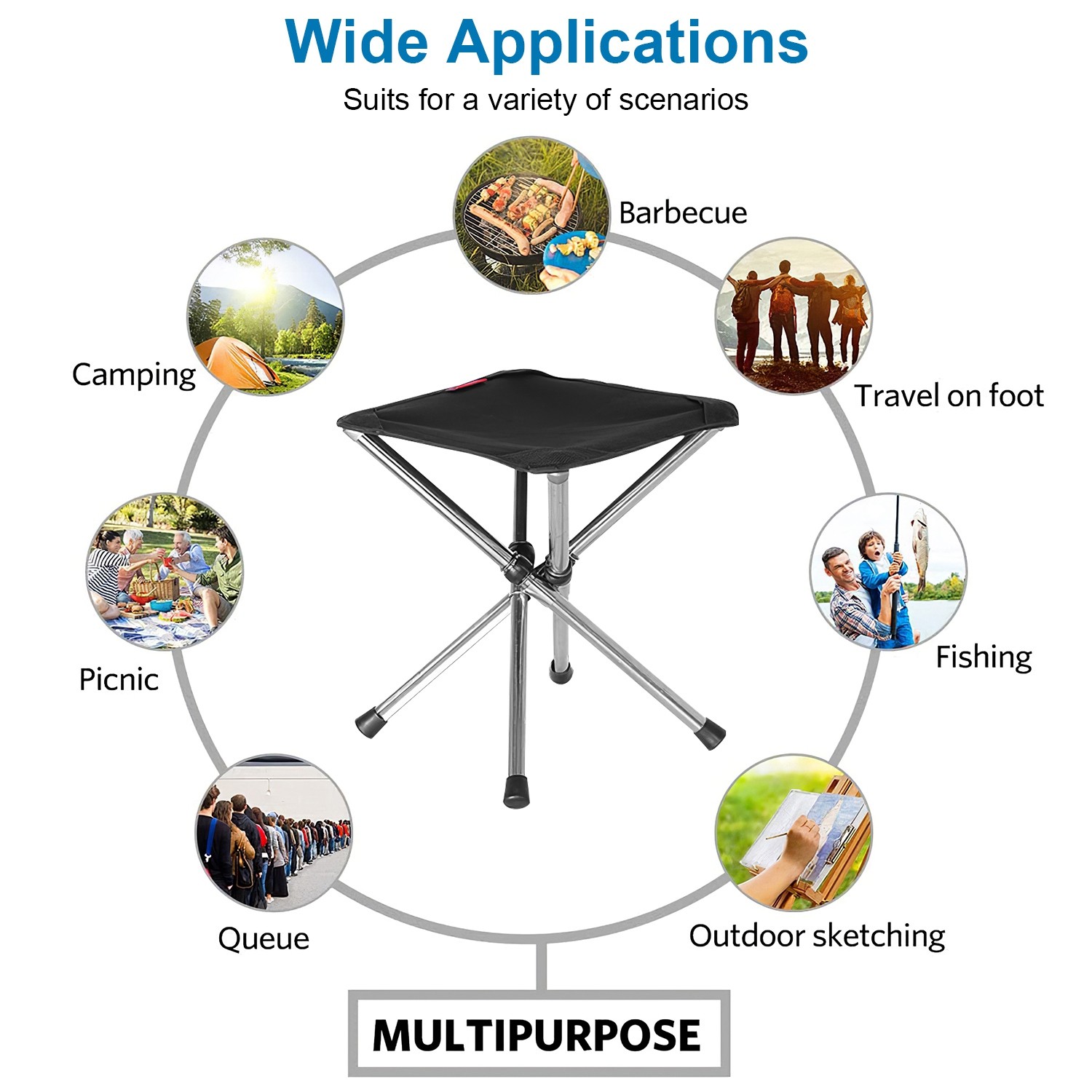 Lightweight Folding Stool