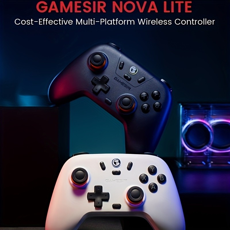 : GameSir Nova Lite Wireless Controller  Works with Windows PCs, iPhones, Android Devices, Switch Consoles, and Steam Decks | Hall Effect Triggers, Turbo Function, Rumble Vibration, Wireless and Wired Support